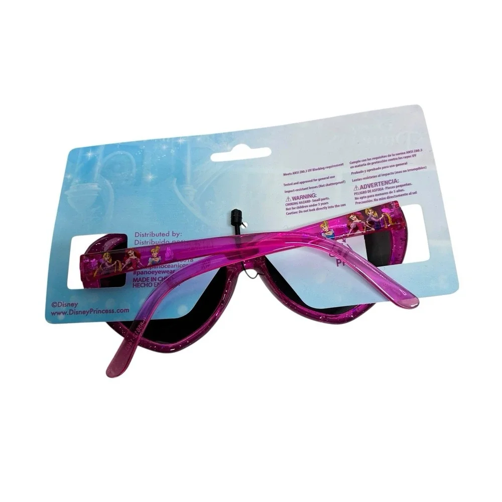 Disney Princess‎ Heart Shaped Pink Kids Child Sunglasses 100% UV Protection